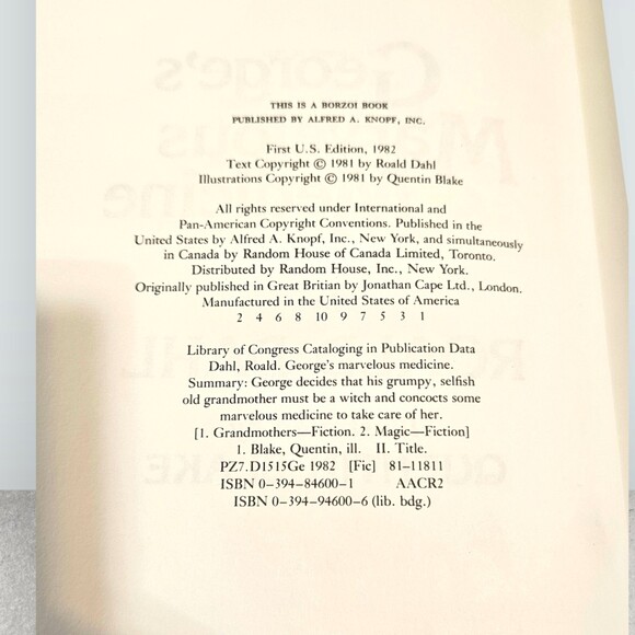 First Edition George's Marvellous Medicine - Picture 4 of 5